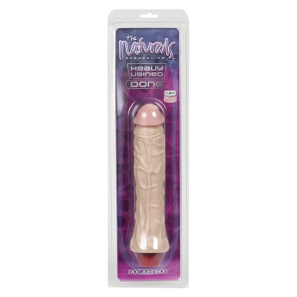 Doc johnson realistic 8 inch flesh pink penis vibrator - peaches and screams