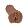 Doc johnson realistic feel 5.75 inch brown vagina masturbator - peaches and screams