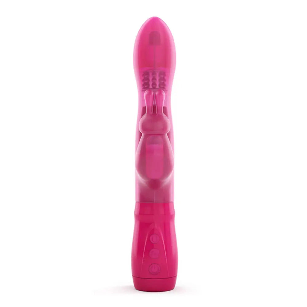 Dorcel rubber multi speed rabbit vibrator with remote - peaches and screams