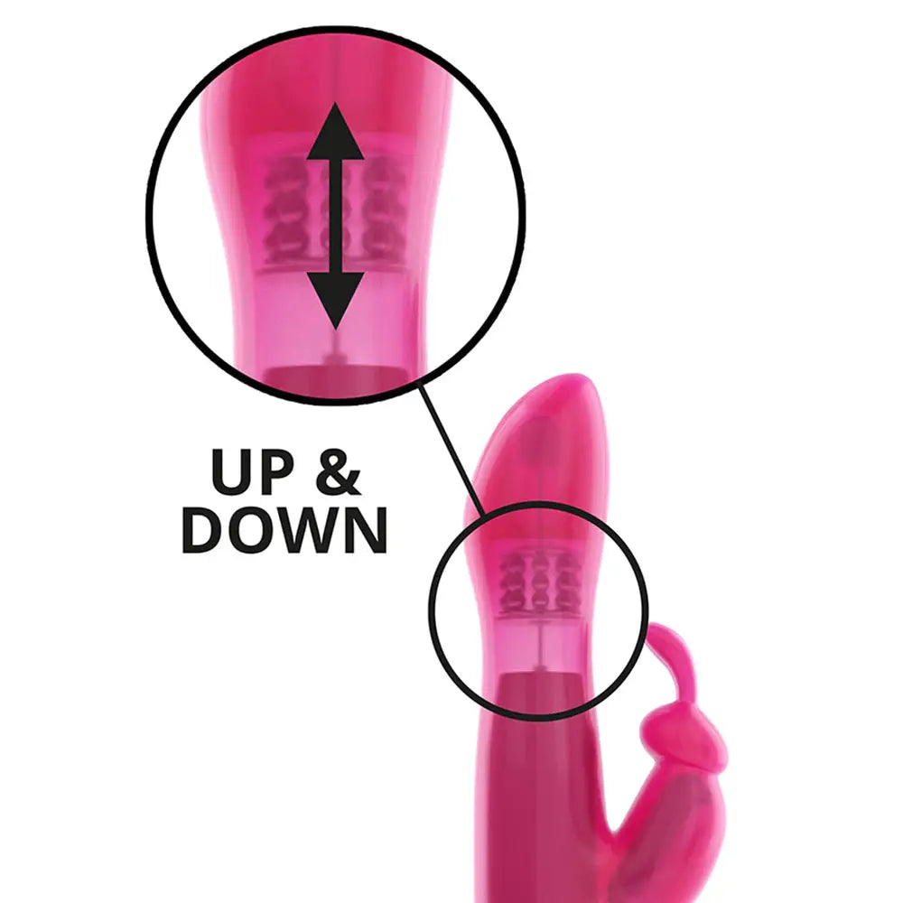 Dorcel rubber multi speed rabbit vibrator with remote - peaches and screams