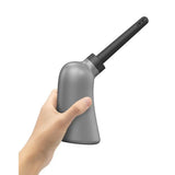 Dorcel silicone black large capacity douche for men and women - peaches and screams