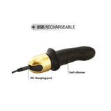 Dorcel silicone black multi speed classic vibrator - peaches and screams