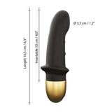 Dorcel silicone black multi speed classic vibrator - peaches and screams