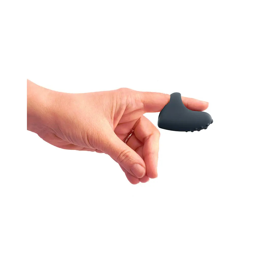 Dorcel Silicone Black Rechargeable Finger Vibrator - Peaches and Screams