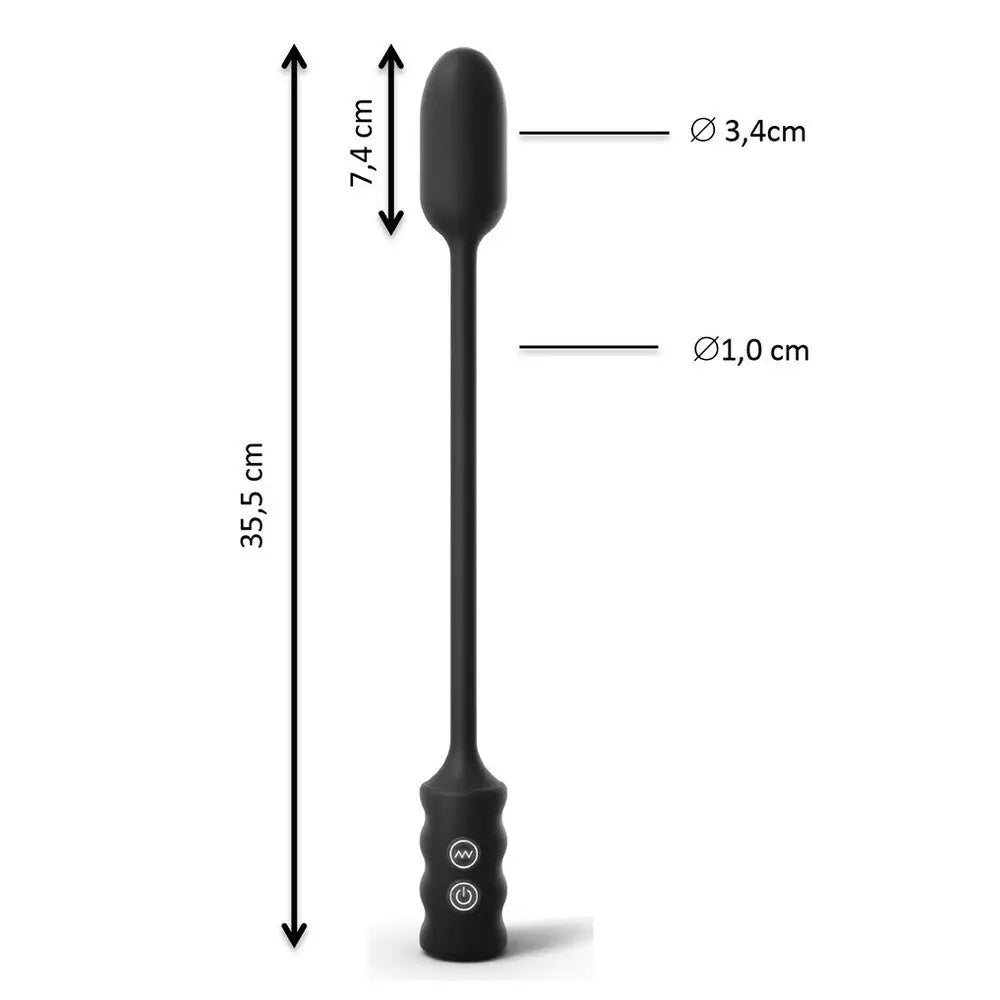 Dorcel Silicone Black Rechargeable Multi Speed Classic Vibrator - Peaches and Screams