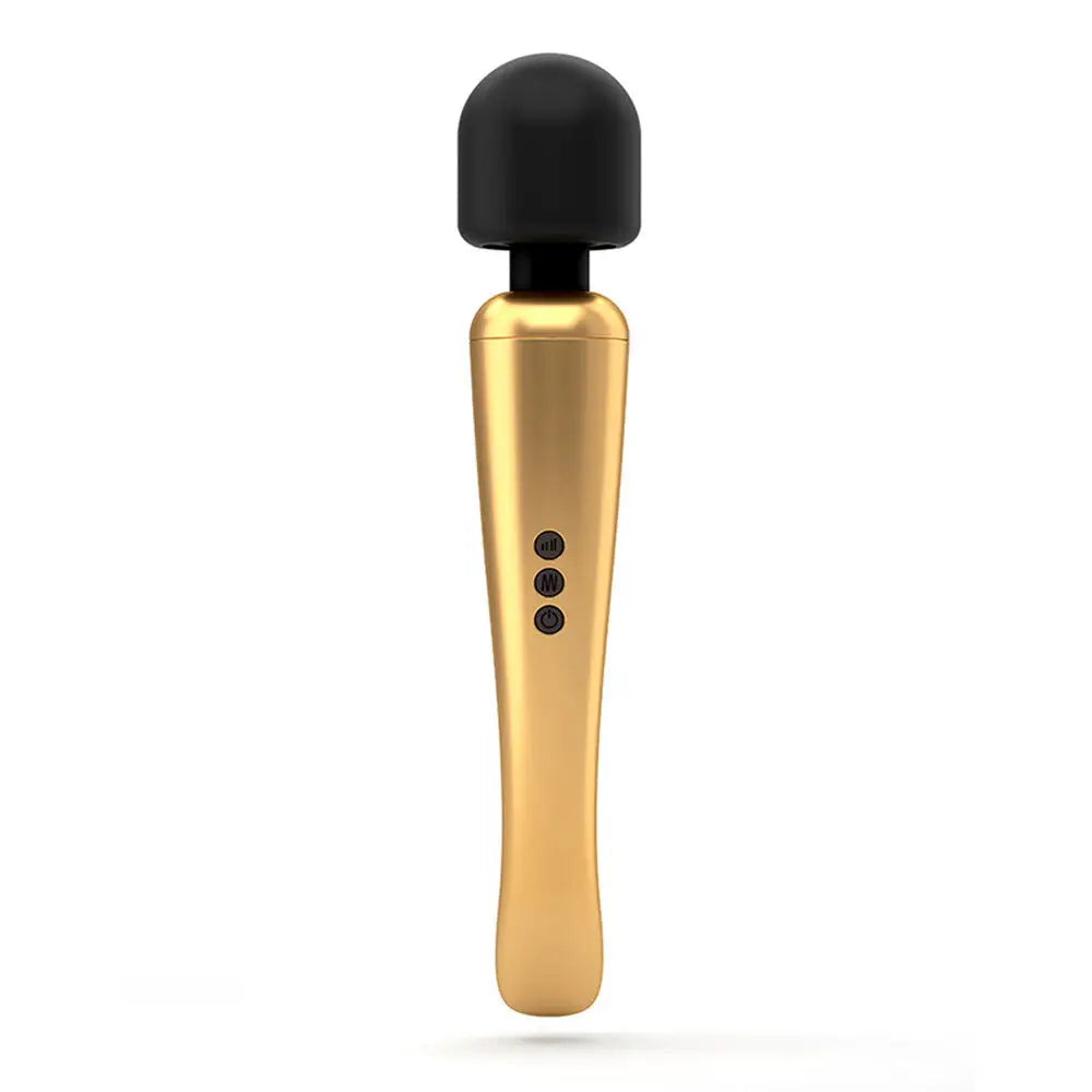 Dorcel silicone gold rechargeable mega wand vibrator - peaches and screams