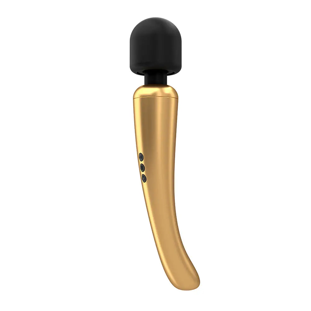Dorcel silicone gold rechargeable mega wand vibrator - peaches and screams