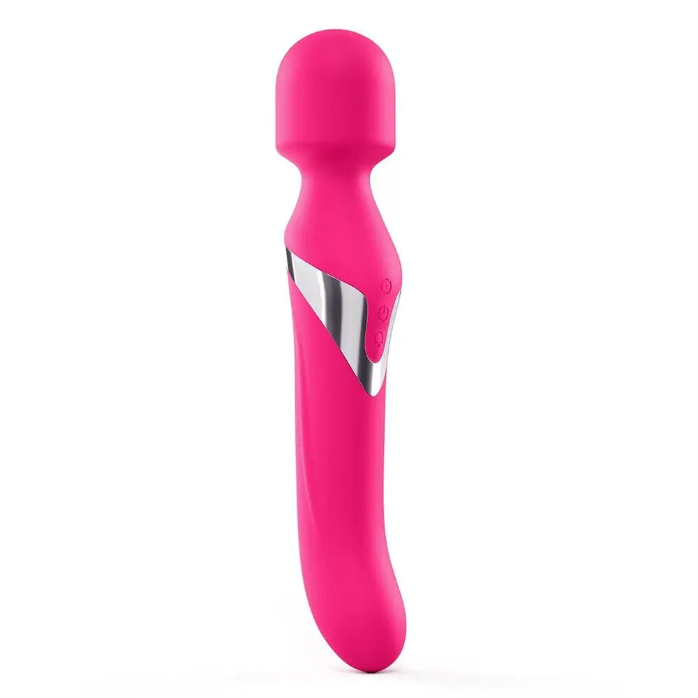 Dorcel silicone pink rechargeable 9.5 inch massage wand - peaches and screams