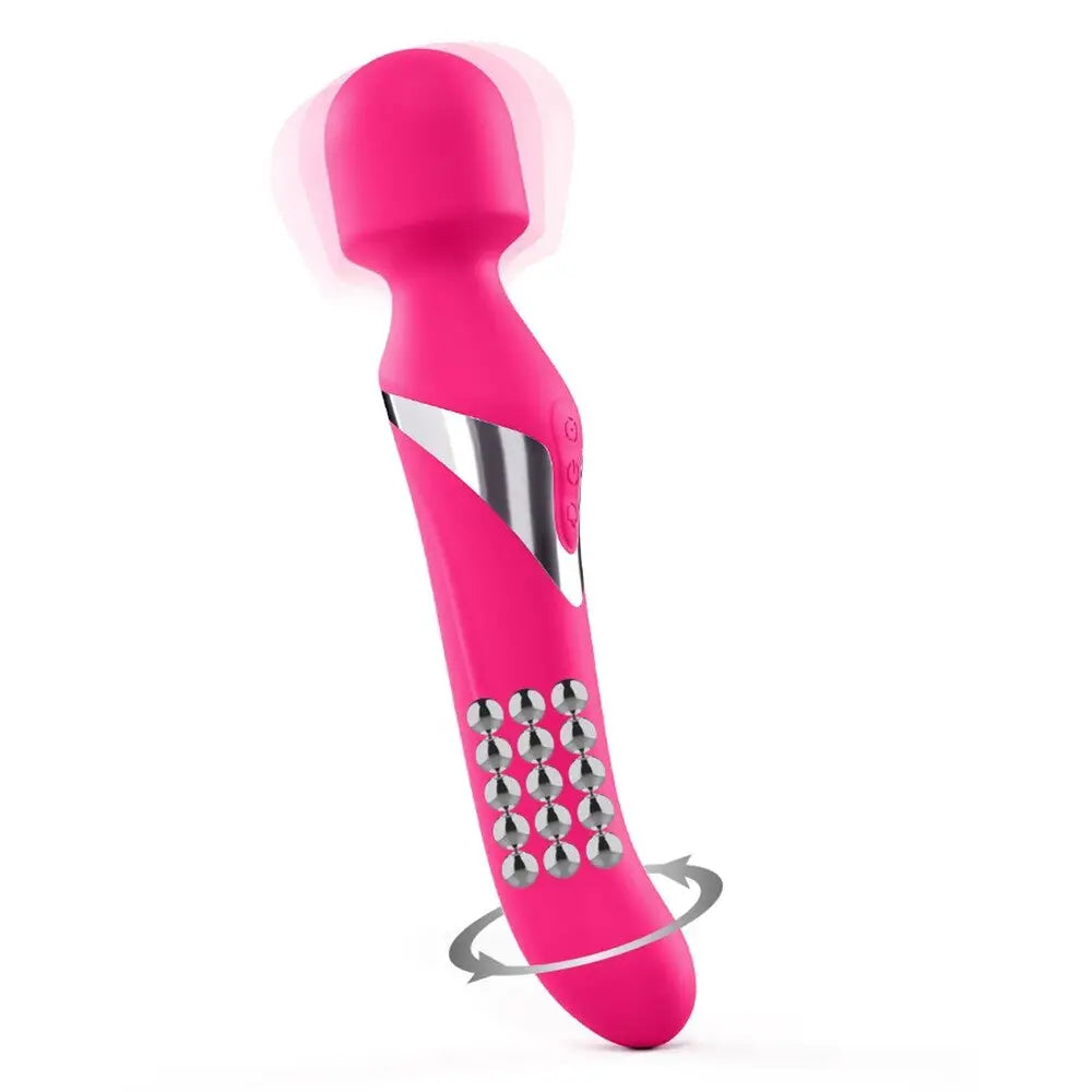 Dorcel silicone pink rechargeable 9.5 inch massage wand - peaches and screams
