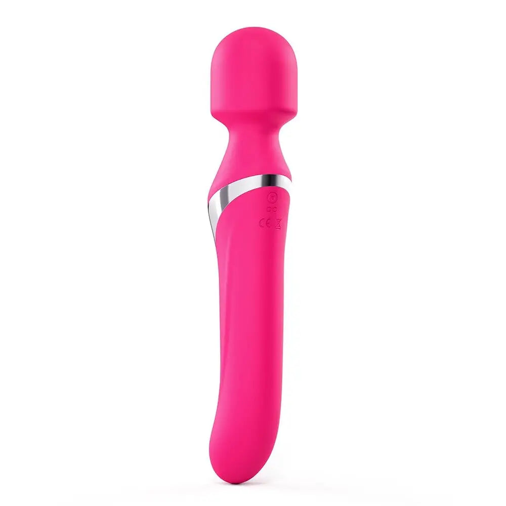 Dorcel silicone pink rechargeable 9.5 inch massage wand - peaches and screams