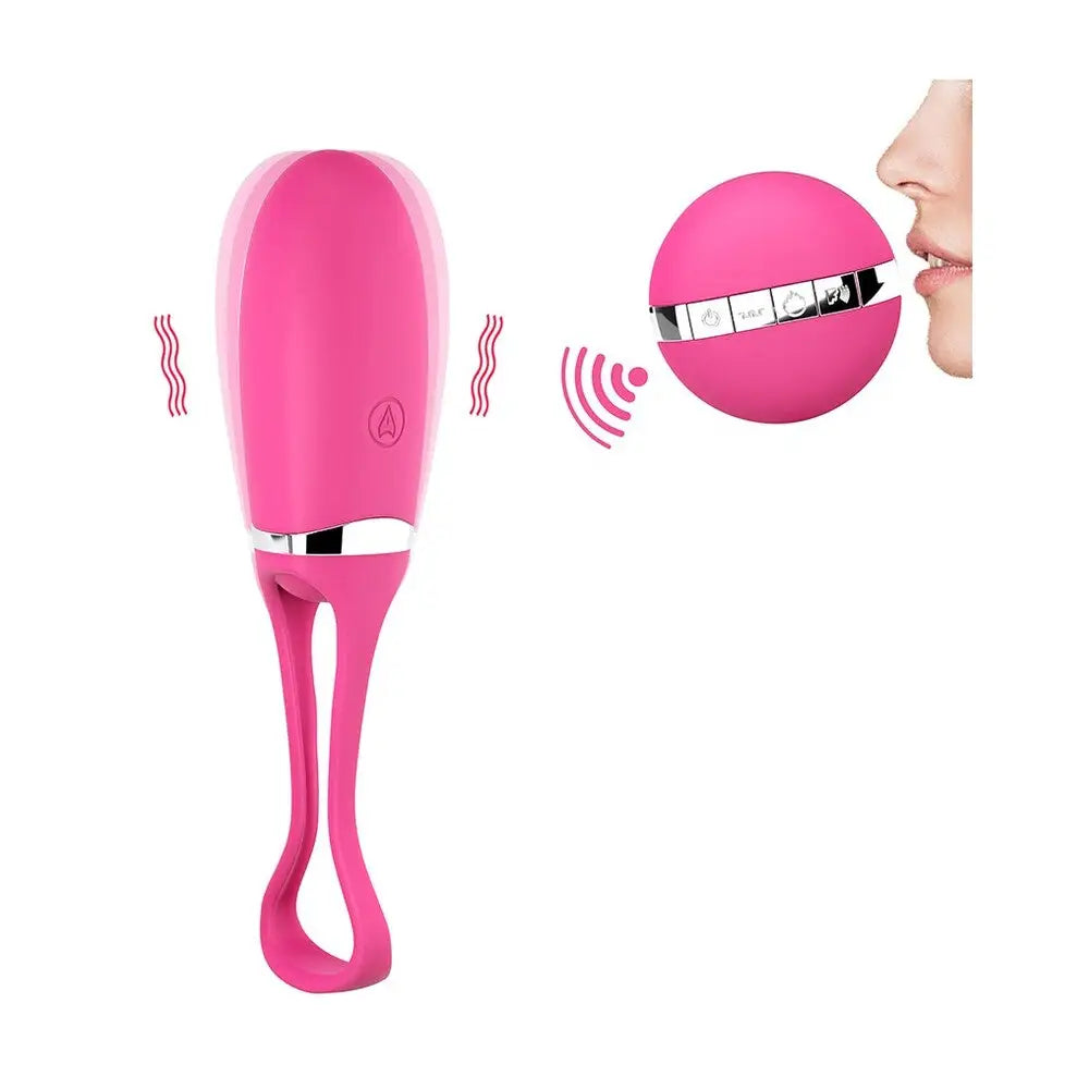 Dorcel silicone pink remote control vibrating egg 10 modes - peaches and screams