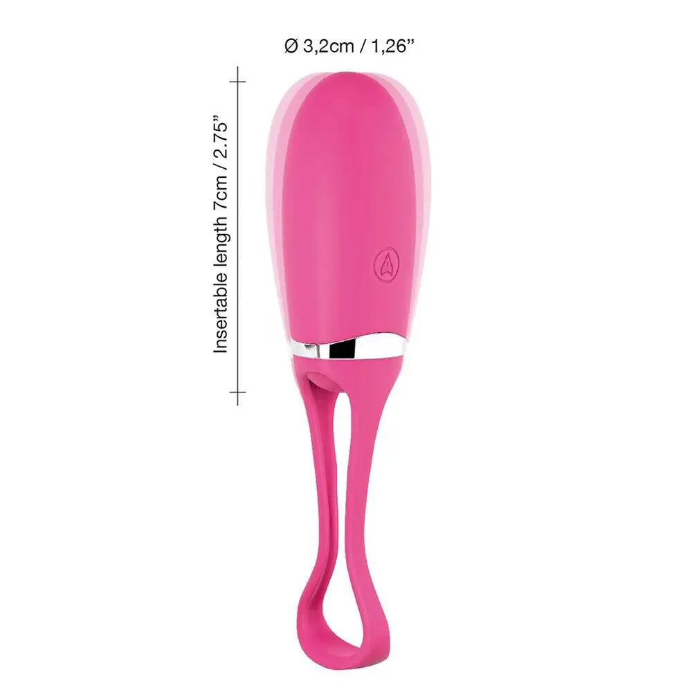 Dorcel silicone pink remote control vibrating egg 10 modes - peaches and screams