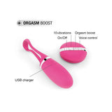 Dorcel silicone pink remote control vibrating egg 10 modes - peaches and screams