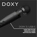 Doxy Wand 3 Black Usb Powered - Peaches and Screams