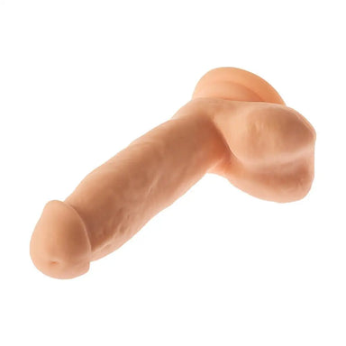 Dream Toys 7.1-inch Flesh Pink Realistic Dildo with Suction Cup and Balls - Peaches and Screams