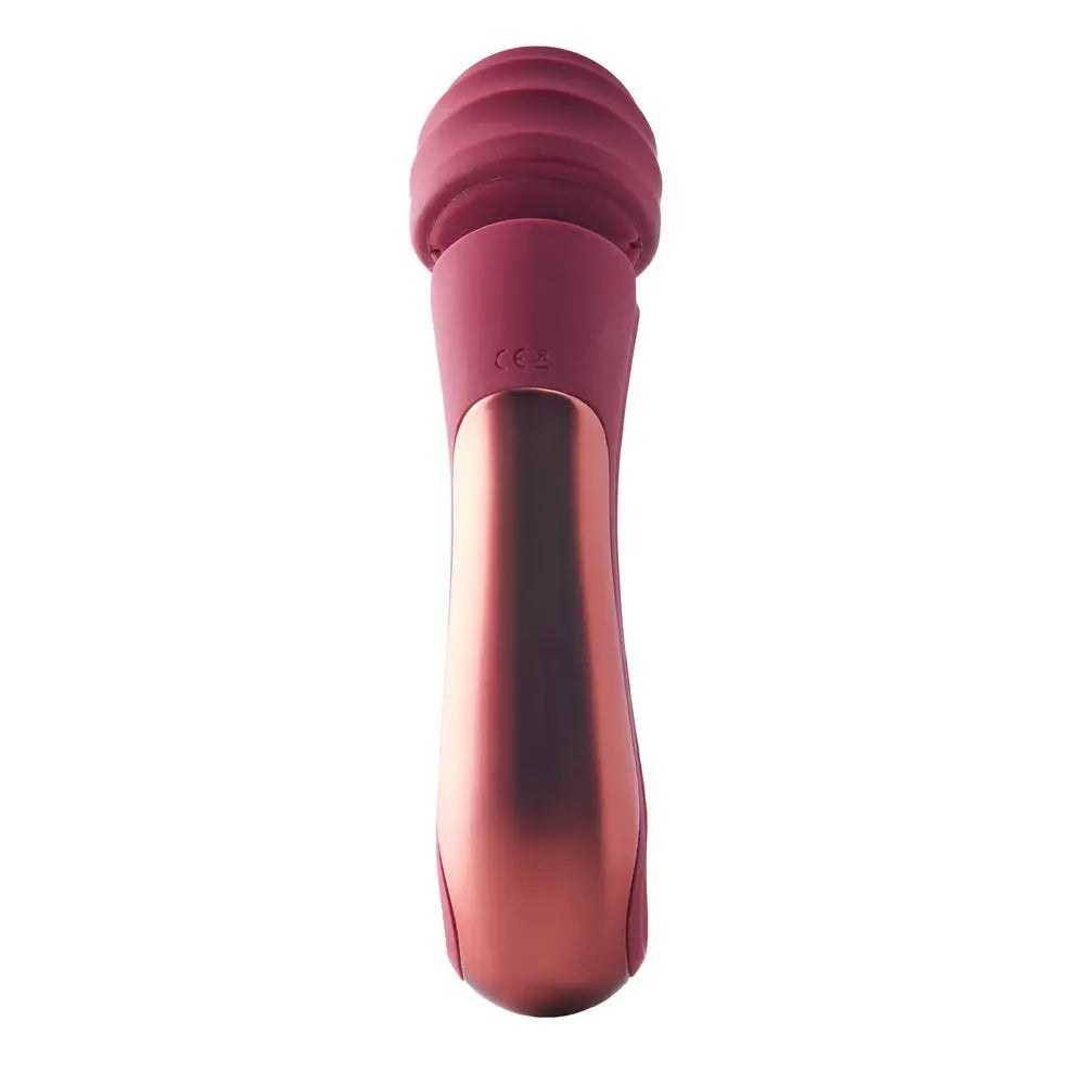 Dream toys 8.5 inch red silicone powerful wand vibrator - peaches and screams