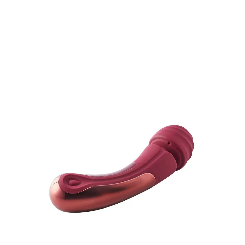 Dream toys 8.5 inch red silicone powerful wand vibrator - peaches and screams
