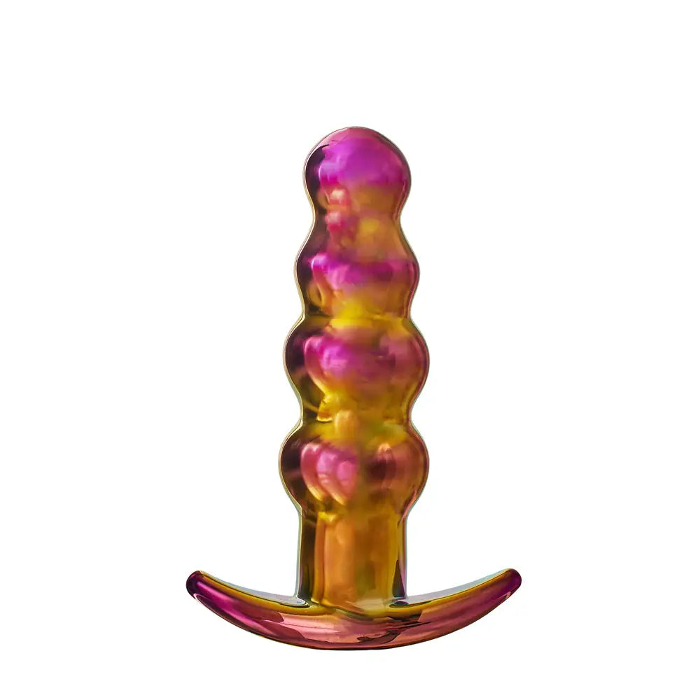 Dream Toys Rechargeable Glass Butt Plug With Remote Control - Peaches and Screams