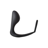 Dream toys silicone black butt plug with cockring 4.5 inch - peaches and screams