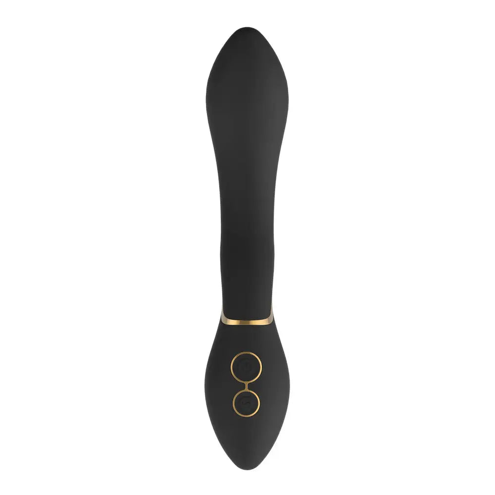 Dream toys silicone black rechargeable g spot vibrator - peaches and screams