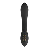 Dream toys silicone black rechargeable g spot vibrator - peaches and screams