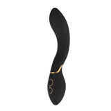 Dream toys silicone black rechargeable g spot vibrator - peaches and screams