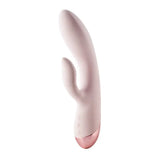 Dream toys silicone pink rechargeable rabbit vibrator - peaches and screams