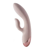 Dream toys silicone pink rechargeable rabbit vibrator - peaches and screams