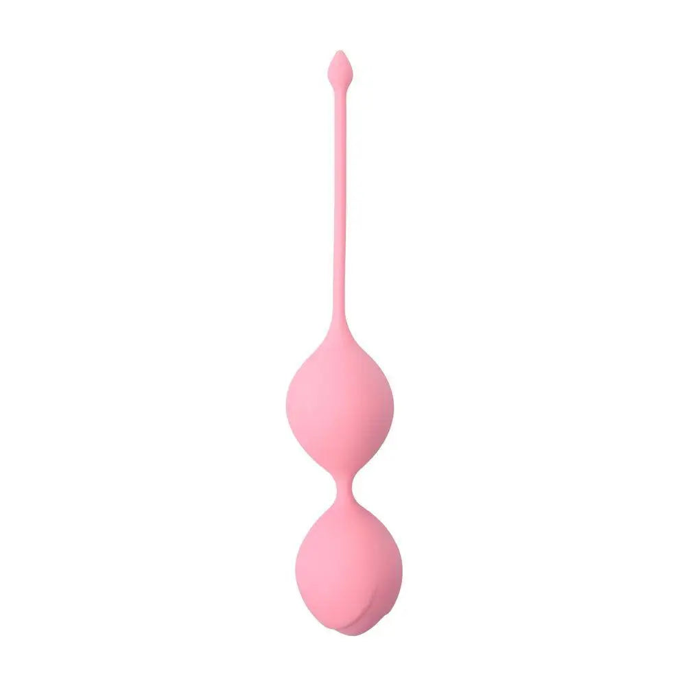 Dream toys silicone pink weighted love balls 7.5 inch - peaches and screams