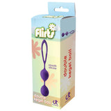 Dream toys silicone purple kegel balls for pelvic fitness - peaches and screams