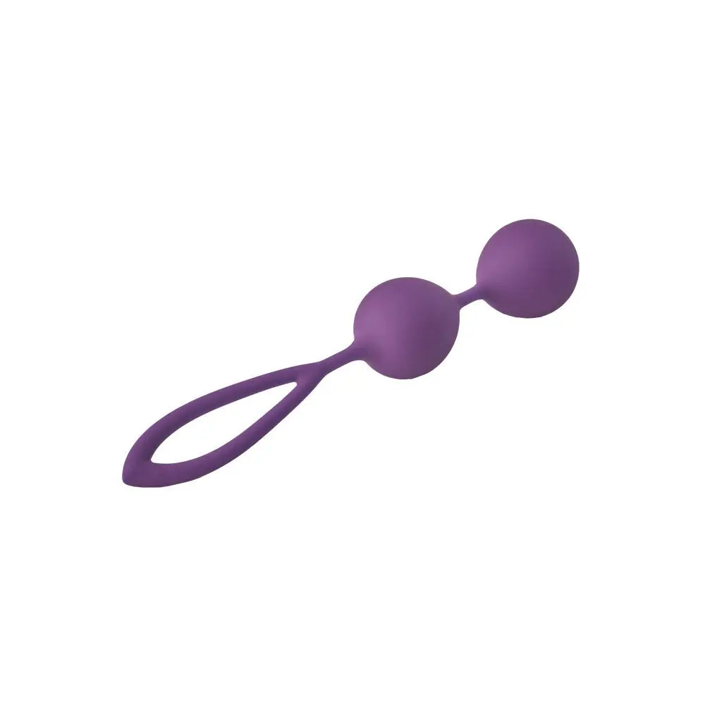 Dream toys silicone purple kegel balls for pelvic fitness - peaches and screams