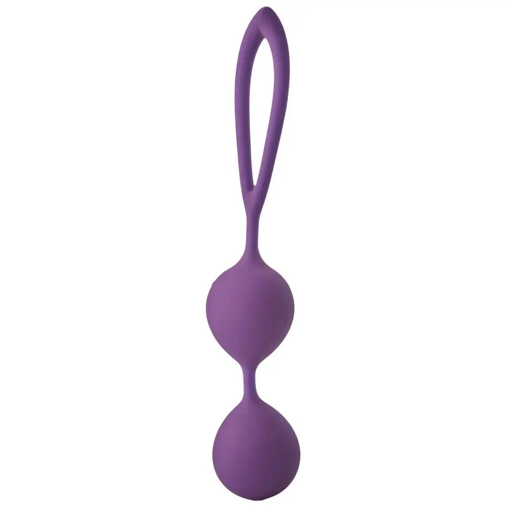 Dream toys silicone purple kegel balls for pelvic fitness - peaches and screams