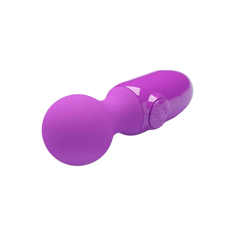 Dream Toys Silicone Purple Mini Wand Massage Vibrator - Peaches and Screams