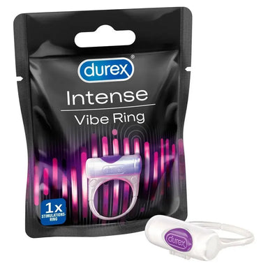 Durex Stretchy White Vibrating Cock Ring For Him - Peaches and Screams
