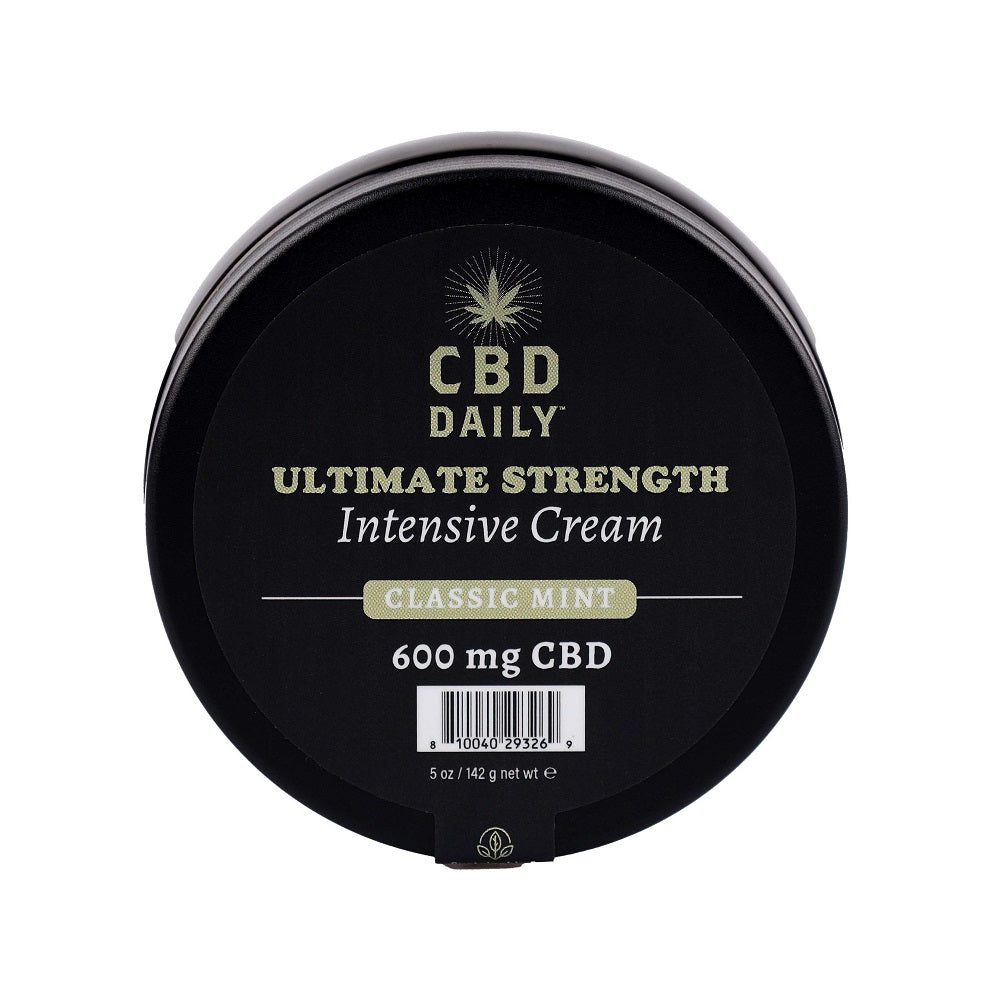 Earthly body cbd daily ultimate strength intensive cream classic mint 142g - sexual enhancers peaches and screams