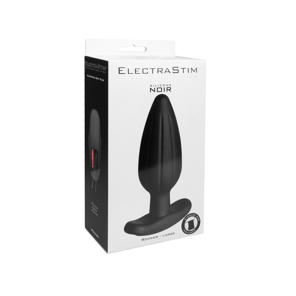 Electrastim noir rocker electro butt plugs-large - erotic electrostimulation peaches and screams