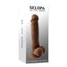 Evolved 6.5 - inch Rubber Flesh Brown Realistic Dildo With Suction Cup - Peaches and Screams