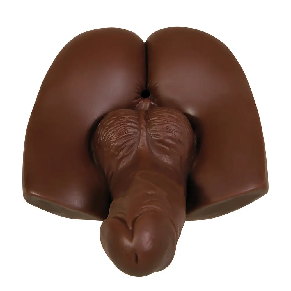 Evolved rubber realistic feel flesh male masturbator brown - peaches and screams