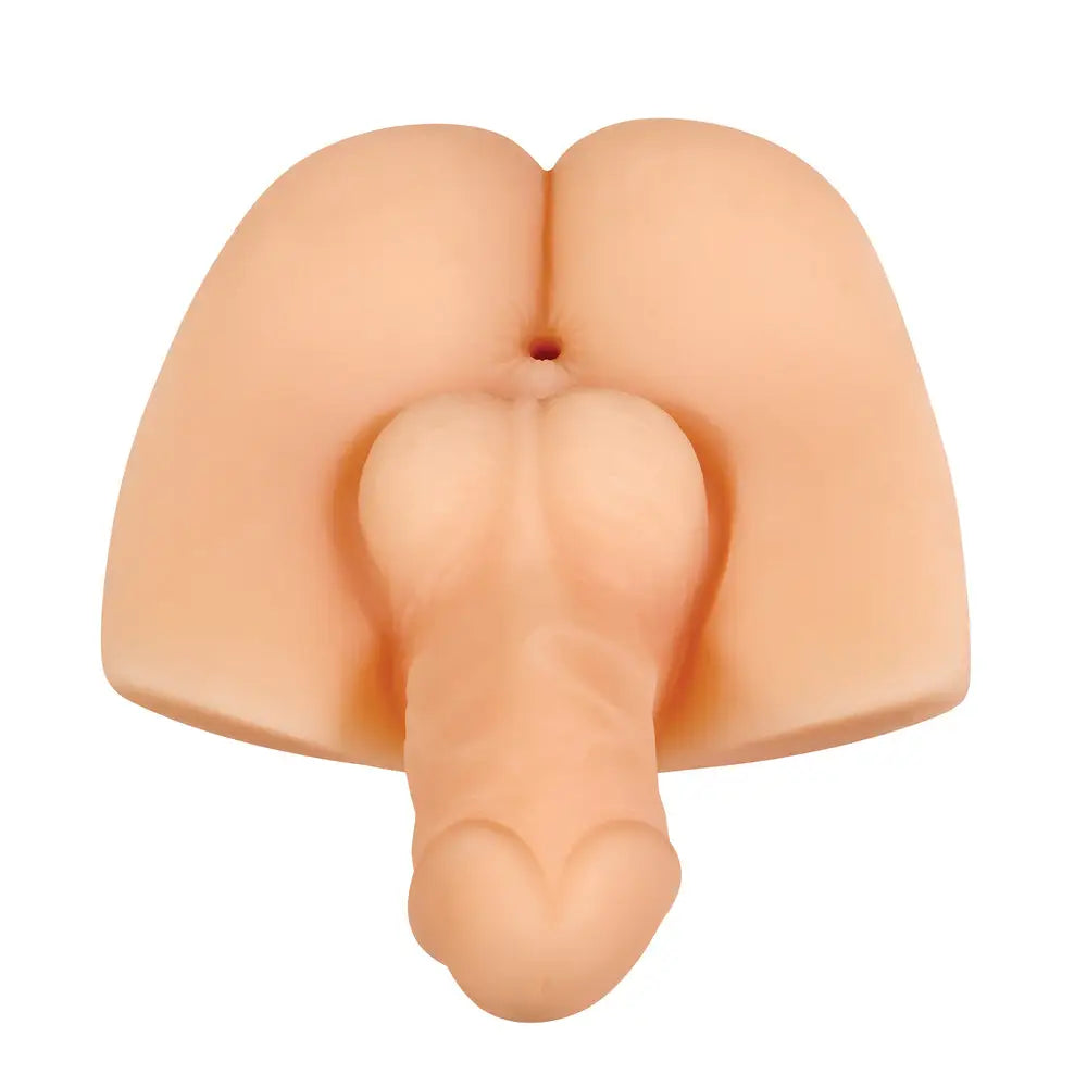 Evolved rubber realistic flesh pink male masturbator - peaches and screams
