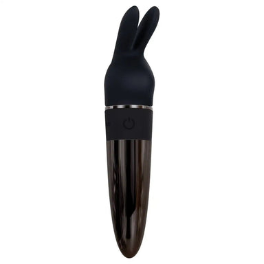 Evolved Silicone Black Rechargeable Mini Vibrator With 3 Attachments - Peaches and Screams