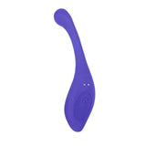 Evolved silicone blue bendable dual wand vibrator with remote - peaches and screams