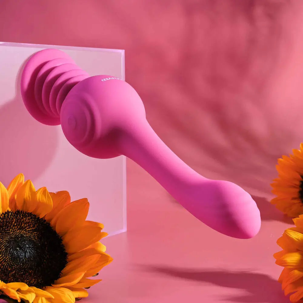 Evolved silicone pink rechargeable g spot vibrator with suction cup - peaches and screams