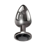 Evolved stainless steel black gem anal plug trio set - peaches and screams