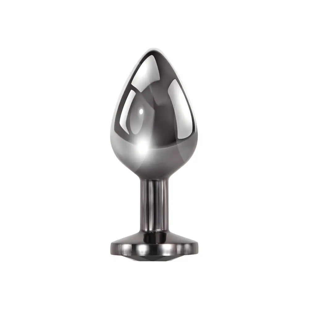 Evolved stainless steel black gem anal plug trio set - peaches and screams