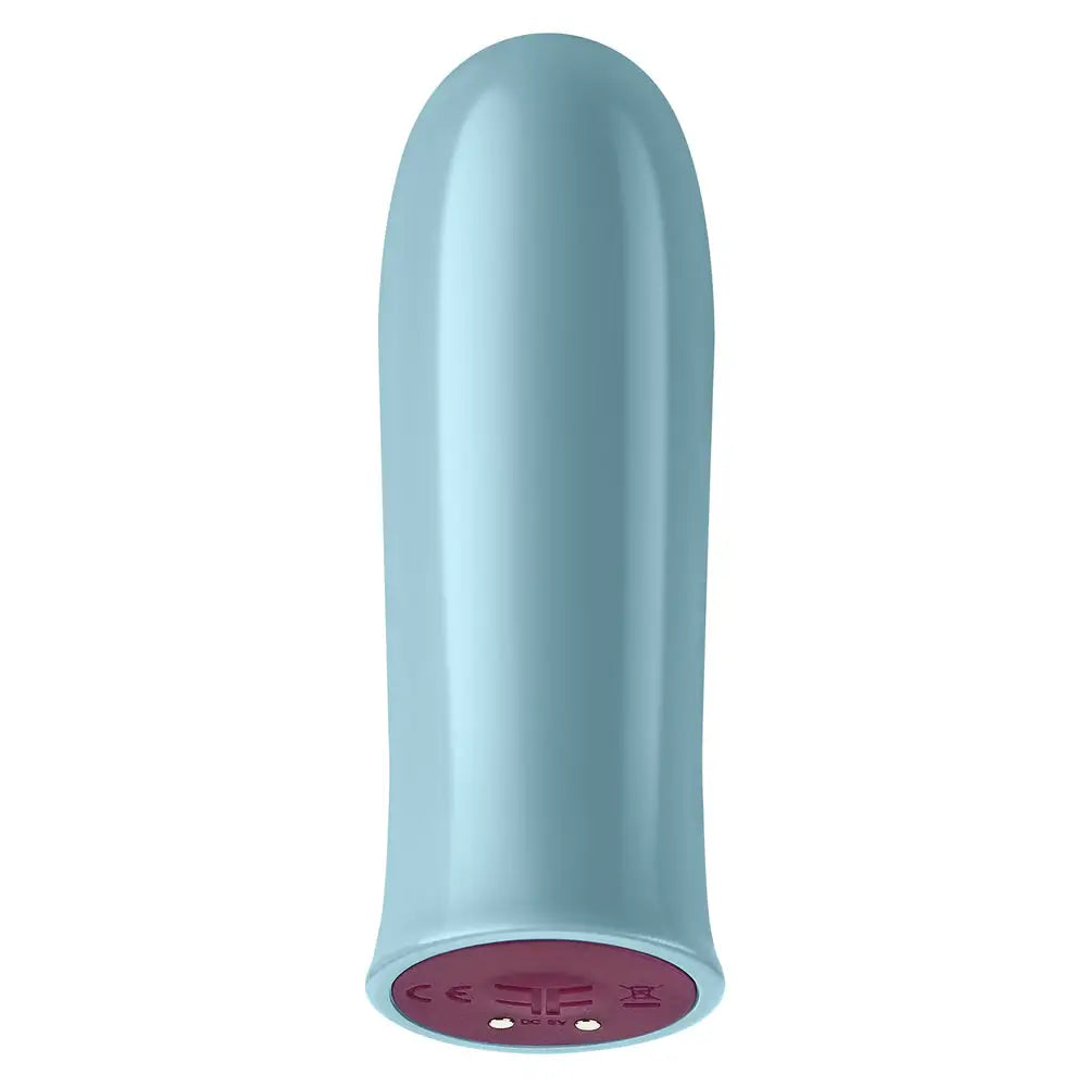 Femmefunn silicone blue rechargeable bullet vibrator with sleeve - peaches and screams