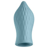 Femmefunn silicone blue rechargeable bullet vibrator with sleeve - peaches and screams