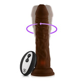 Femmefunn silicone flesh brown remote penis vibrator - peaches and screams