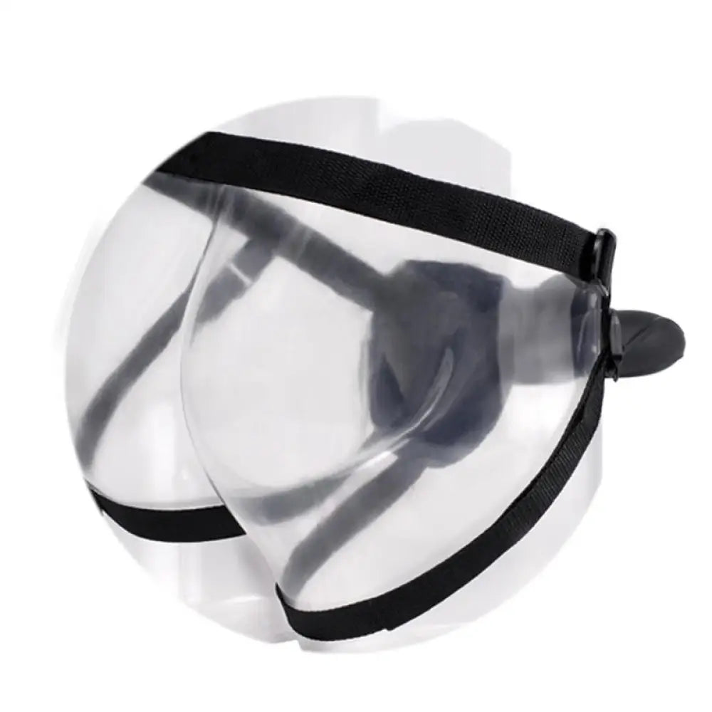 Fetish fantasy black adjustable strap on harness with o ring - peaches and screams