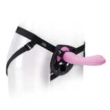 Fetish fantasy black adjustable strap on harness with o ring - peaches and screams