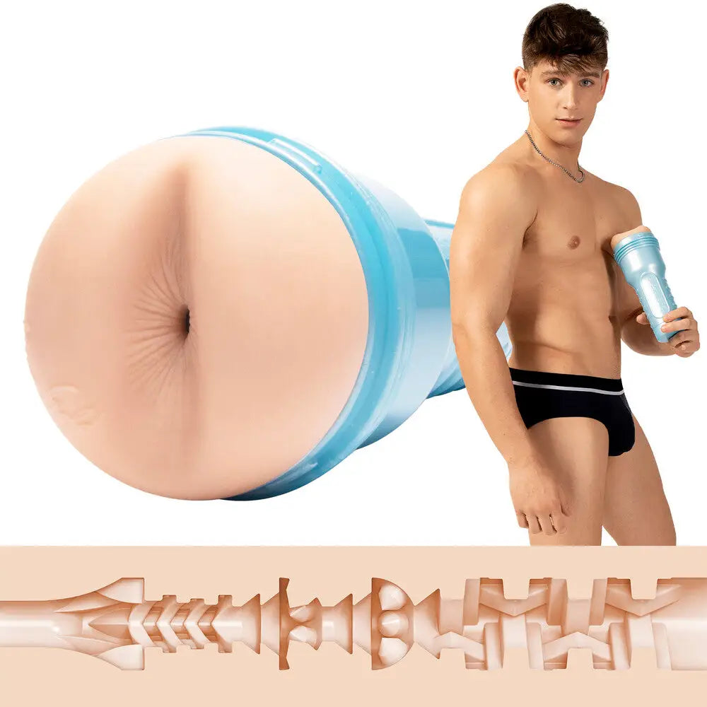 Fleshjack boys reno gold flesh pink realistic ass stroker - peaches and screams